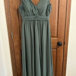 Revelry Eucalyptus Kierra Chiffon Dress